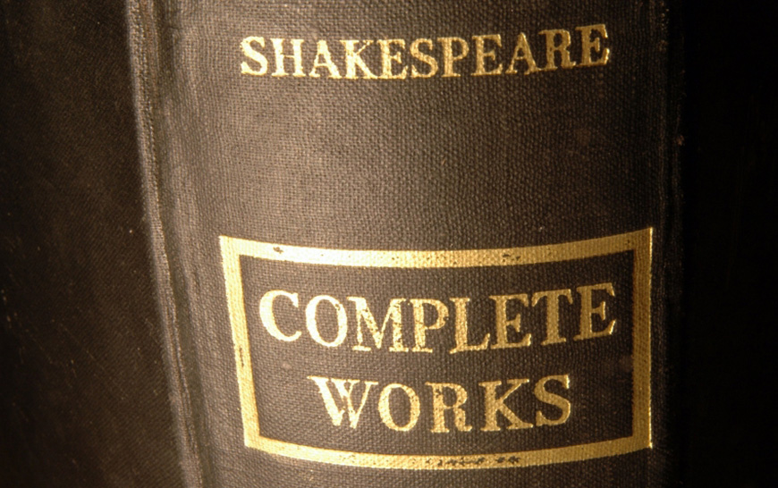 Spine of The Complete Works of Shakespeare