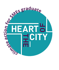 Logo for Heart of the City 'Climate Action for SMEs' graduate